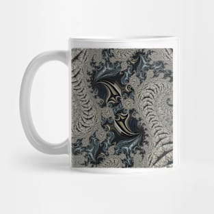 intensely coloured art deco and art nouveau styled fluid painted design Mug